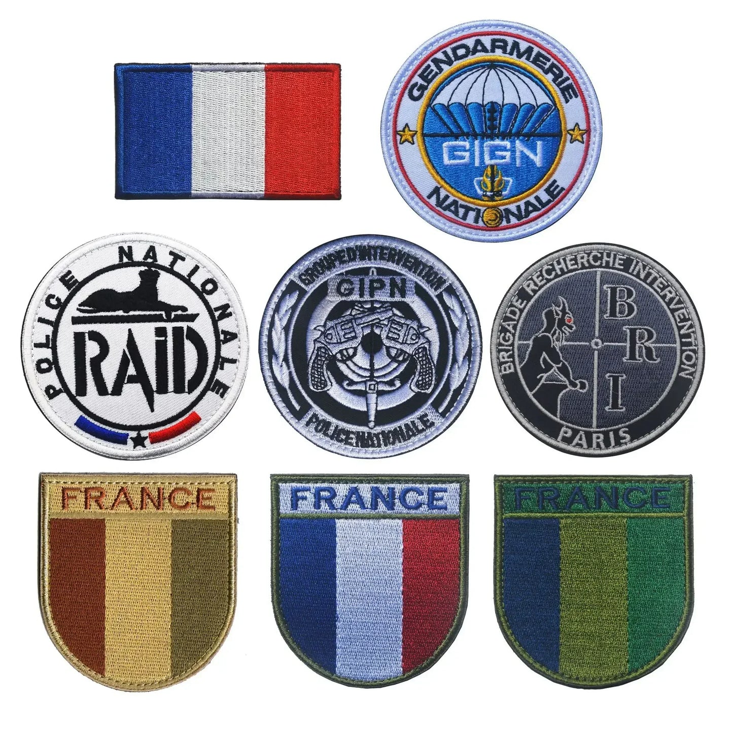 Patch Écusson Brodé GIGN GIPN BRI – Patch Tactique Militaire France – Pochettes à Attacher pour Vêtements et Sacs - BLACKBEARD OUTDOOR INDUSTRIES