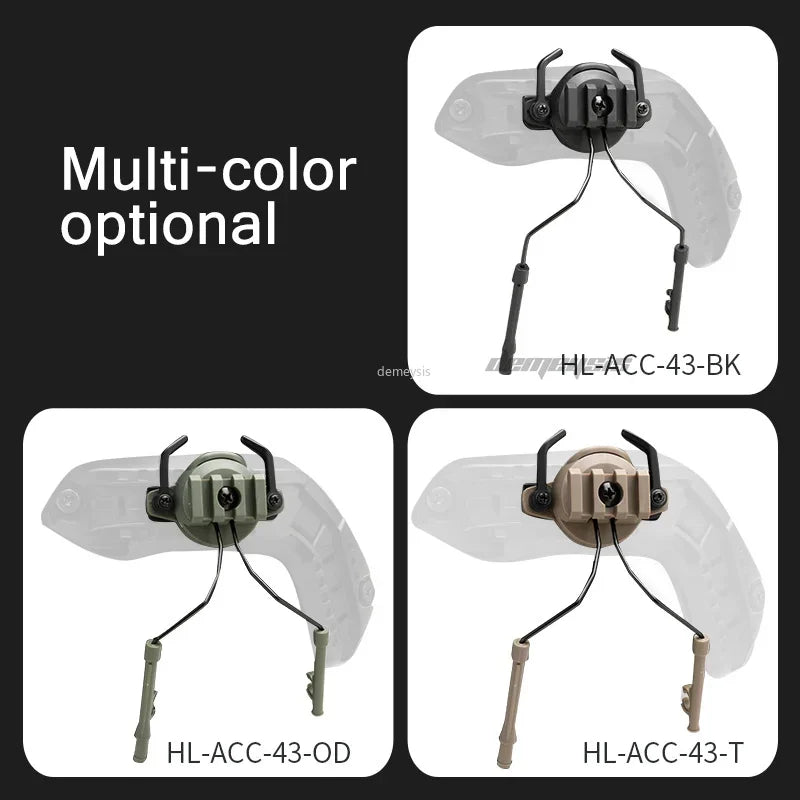 Support Casque Audio Tactique avec Adaptateur Rail pour Casque – Rotation 360° Ma boutique