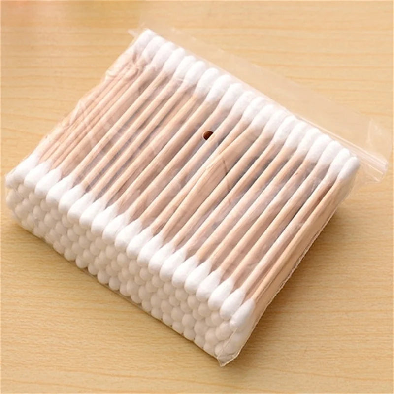 Coton-Tiges Double Têtes – Bâtonnets en Bois avec Embouts en Coton Pur – Nettoyage Nez, Oreilles & Soins Beauté - BLACKBEARD OUTDOOR INDUSTRIES