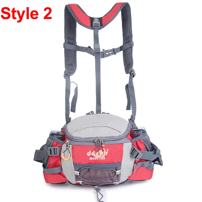 Sac à Taille de Sport Outdoor – Sac à Dos de Cyclisme, Randonnée et Camping avec Porte-bouteilles, Sangle Détachable – Sac Bandoulière Multifonction pour Homme - BLACKBEARD OUTDOOR INDUSTRIES