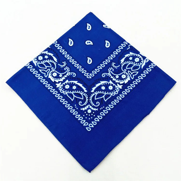 Bandana Carré Hip Hop en Coton – 54x54 cm, Imprimé Paisley - BLACKBEARD OUTDOOR INDUSTRIES
