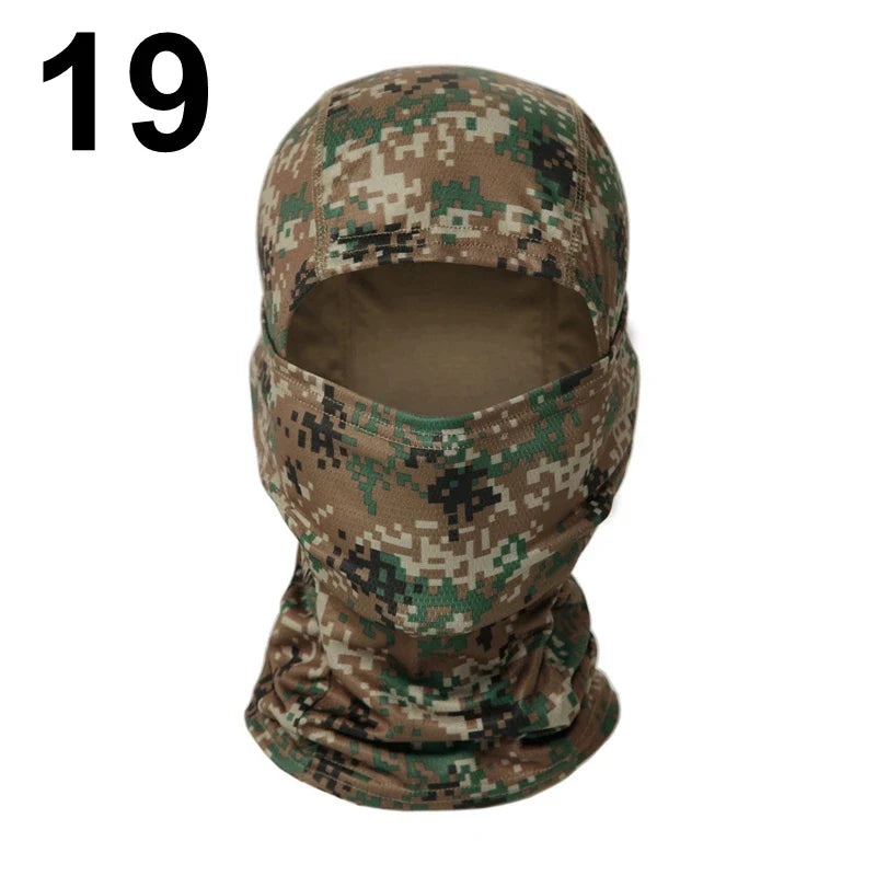 Balaclava Camouflage Multicam – Masque Intégral pour Ski, Cyclisme, Chasse, Airsoft et Plein Air - BLACKBEARD OUTDOOR INDUSTRIES