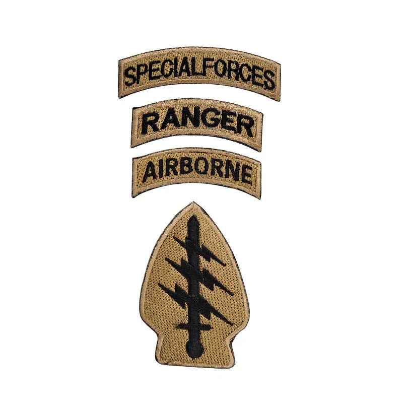 Patch Brodé Forces Spéciales avec Drapeau des États-Unis – avec Velcro pour Casque, Vêtements et Équipements Militaires - BLACKBEARD OUTDOOR INDUSTRIES