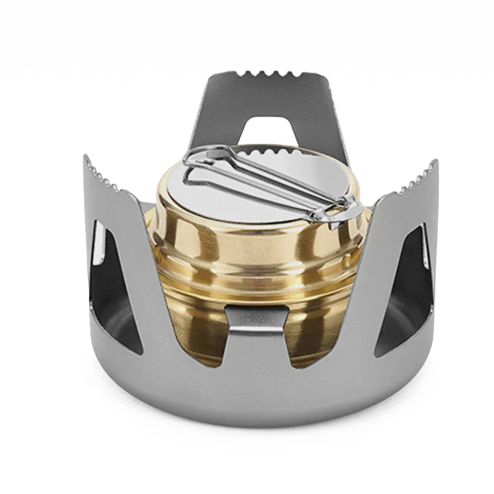 Réchaud à Alcool Portable Mini – Réglable avec Support en Alliage - BLACKBEARD OUTDOOR INDUSTRIES