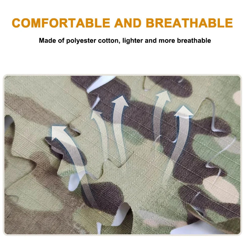 Housse de Casque Airsoft 3D Camo avec Découpe Laser en Forme de Feuilles Ma boutique
