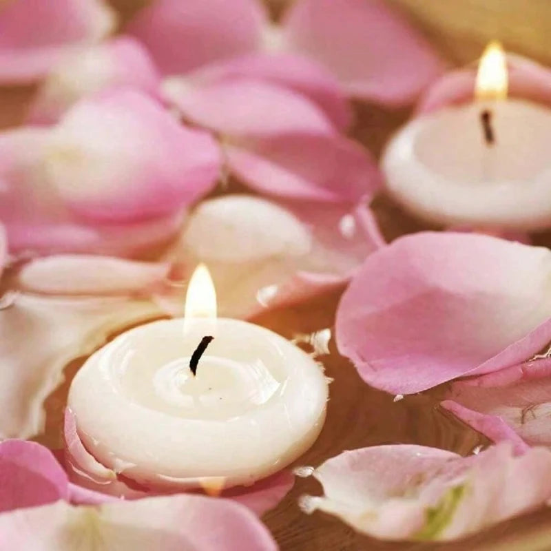 Bougies Flottantes Sans Parfum – 6/10/16 Pièces | Bougies Décoratives pour Saint-Valentin, Mariage, Fête, Bain, Décoration Romantique - BLACKBEARD OUTDOOR INDUSTRIES