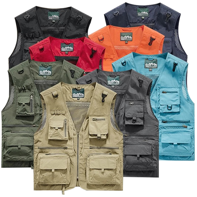 Gilet Tactique Homme Été – 14 Poches, Mesh Respirant - BLACKBEARD OUTDOOR INDUSTRIES