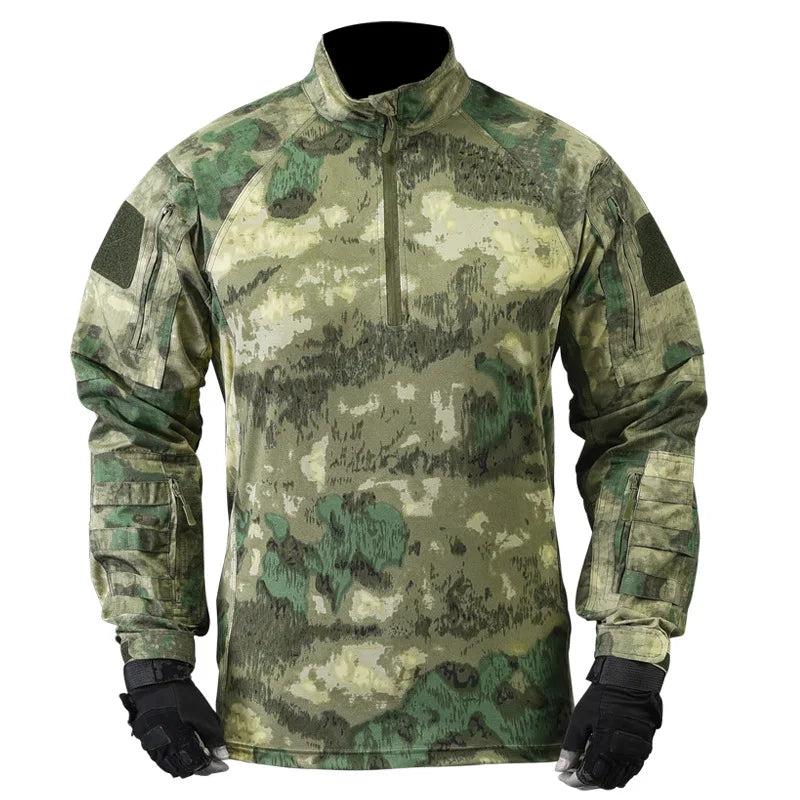 T-shirt Tactique Homme – Manches Longues Airsoft | Paintball | Militaire | Camo | Séchage rapide - BLACKBEARD OUTDOOR INDUSTRIES