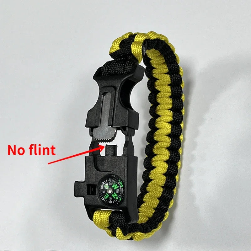Bracelet de Survie Paracorde 3 en 1 pour Hommes et Femmes – Boussole, Sifflet, Couteau – Accessoire Multi-fonction pour Camping, Randonnée et Urgences - BLACKBEARD OUTDOOR INDUSTRIES