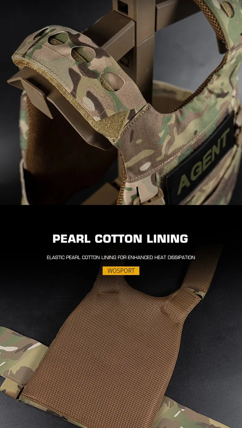 Gilet tactique multi-missions minimaliste FCPC - Porte-plaque léger en Cordura BLACKBEARD OUTDOOR INDUSTRIES