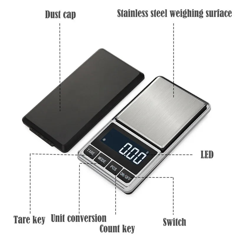 Mini Balance de Précision Numérique 0.01g - Balance Électronique de Poche pour Bijoux, Or, Cuisine & Usages Nomades Ma boutique