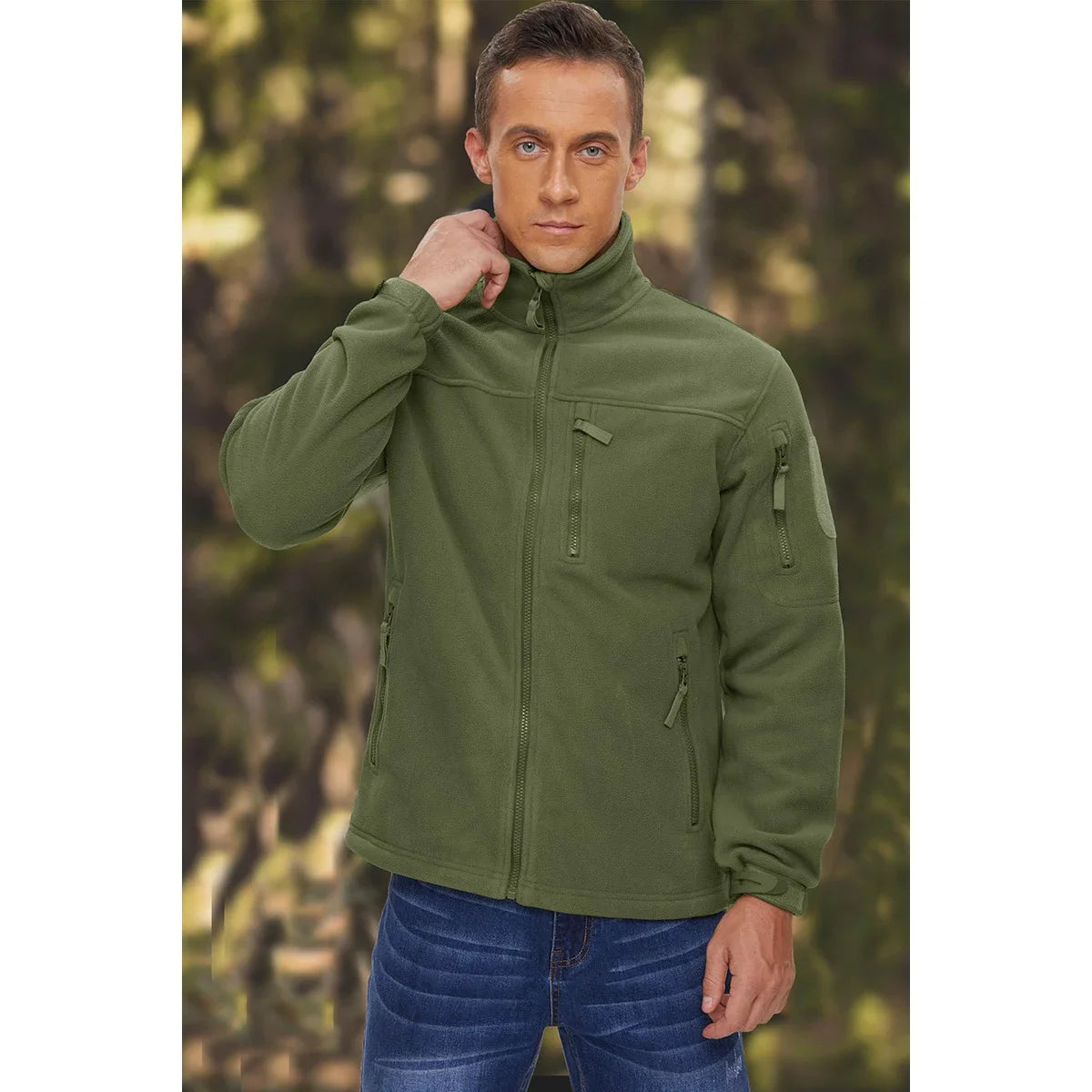 Veste Softshell Tactique Homme – Veste en Fleece Zippée, Chaude, Coupe-Vent et Multifonctionnelle avec Poches Zippées – Idéale pour le Randonnée, le Travail en Extérieur et les Activités en Plein Air BLACKBEARD OUTDOOR INDUSTRIES