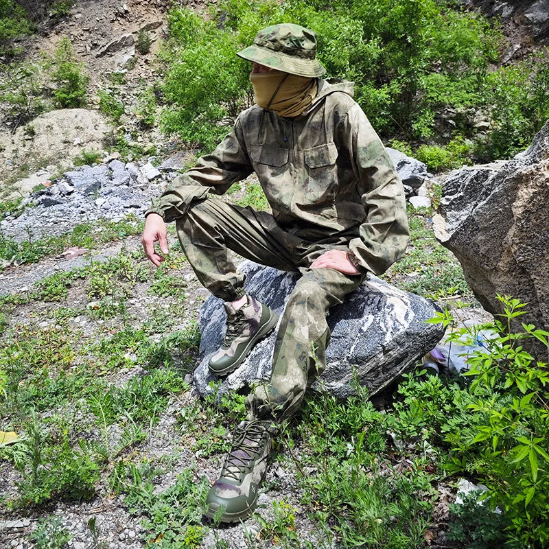 Tenue Camouflage Tactique Été – ATFG EMR White/Yellow Flower – Veste & Pantalon - BLACKBEARD OUTDOOR INDUSTRIES