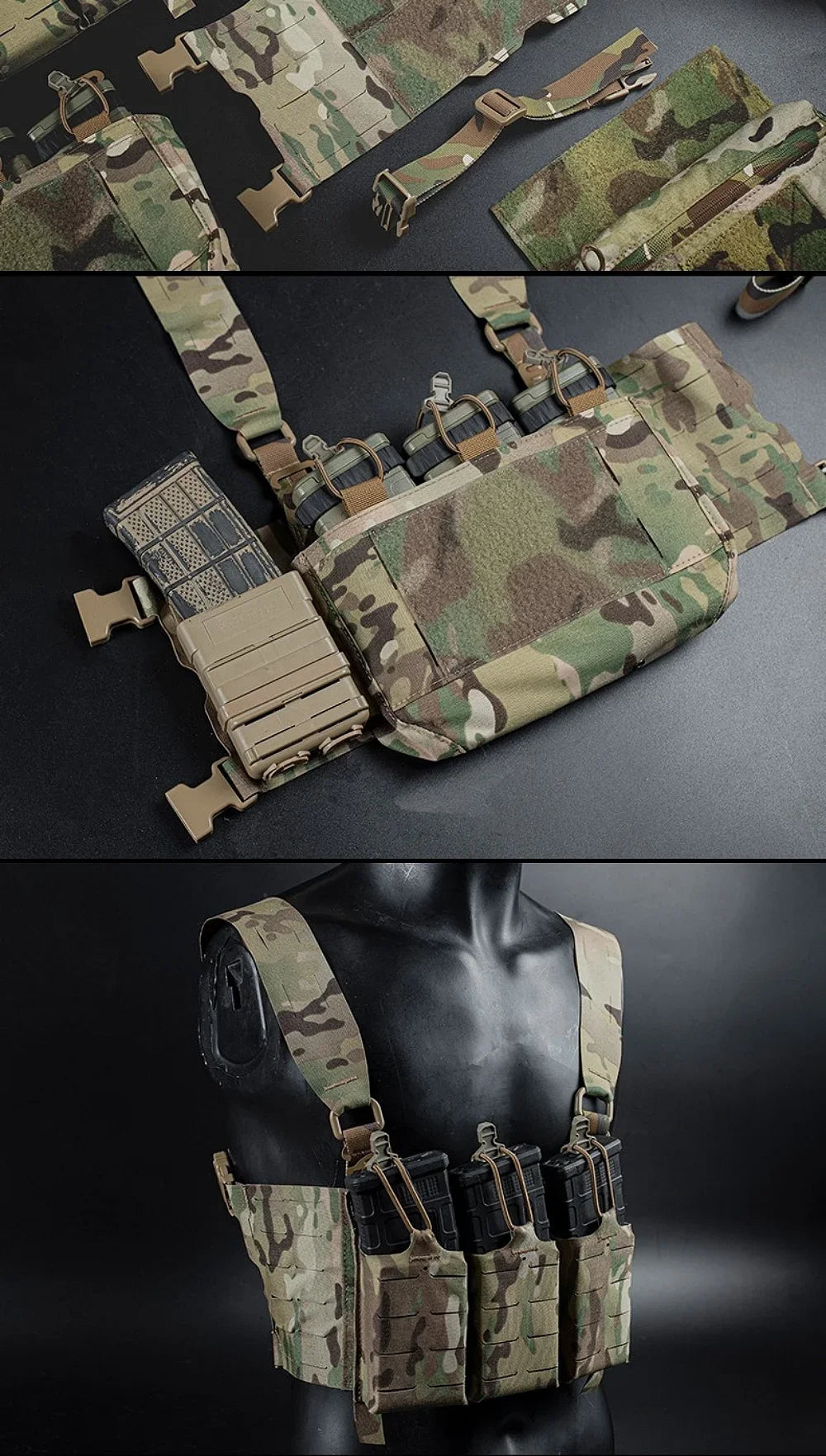 FCPC Chest Rig Mini Harness – Harnais H Style Ferro Ma boutique
