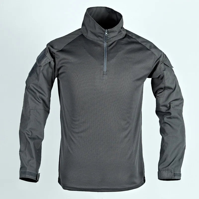 T-shirt Militaire à Manches Longues – Vêtement Tactique Respirant pour Entraînement, Chasse, Randonnée et Travail – Unisexe BLACKBEARD OUTDOOR INDUSTRIES