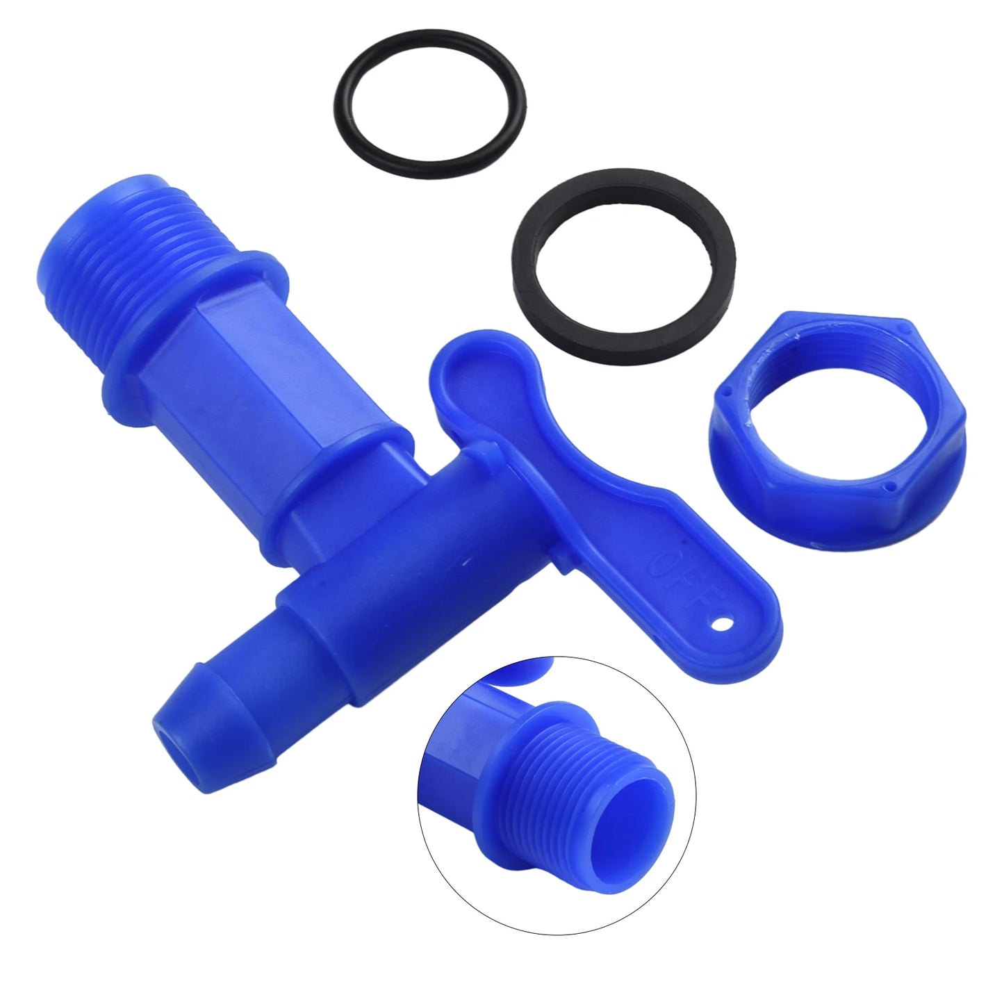 Robinet en Plastique pour Fût IBC – Robinet Auto-fabriqué pour Réservoir d'Eau, Bière, Jardin et Récupérateur d'Eau de Pluie - BLACKBEARD OUTDOOR INDUSTRIES
