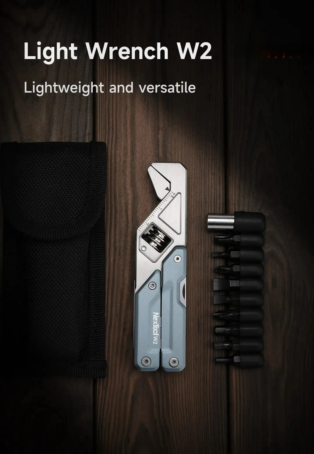 Clé Multi-outil W2 - Pince, Clé Plate, Tournevis et Outil de Maintenance Pliable - Outil EDC Portable pour Réparations à Domicile - BLACKBEARD OUTDOOR INDUSTRIES