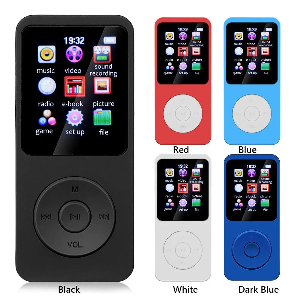 Lecteur MP3 Portable HiFi P3 avec Écran TFT 1,8’’ Bluetooth 5.4 | Haut-parleur intégré | Lecture Vidéo | Radio FM | Enregistreur Vocal | Lecteur E-Book - BLACKBEARD OUTDOOR INDUSTRIES