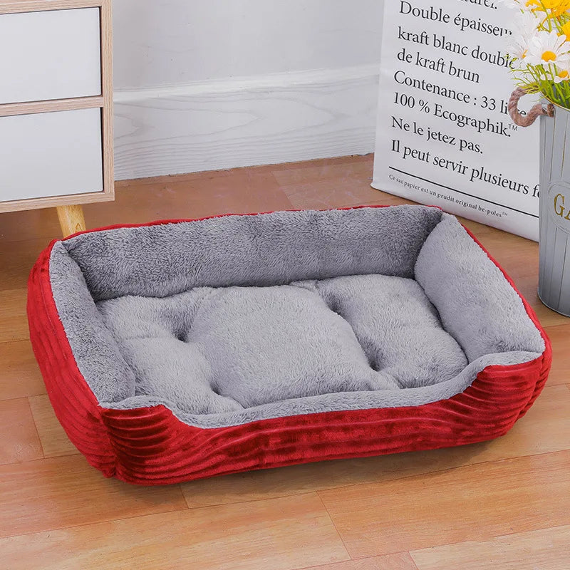 Maison Douillette Carrée pour Chien et Chat – Hiver | Imperméable, Chaude & Confortable Ma boutique