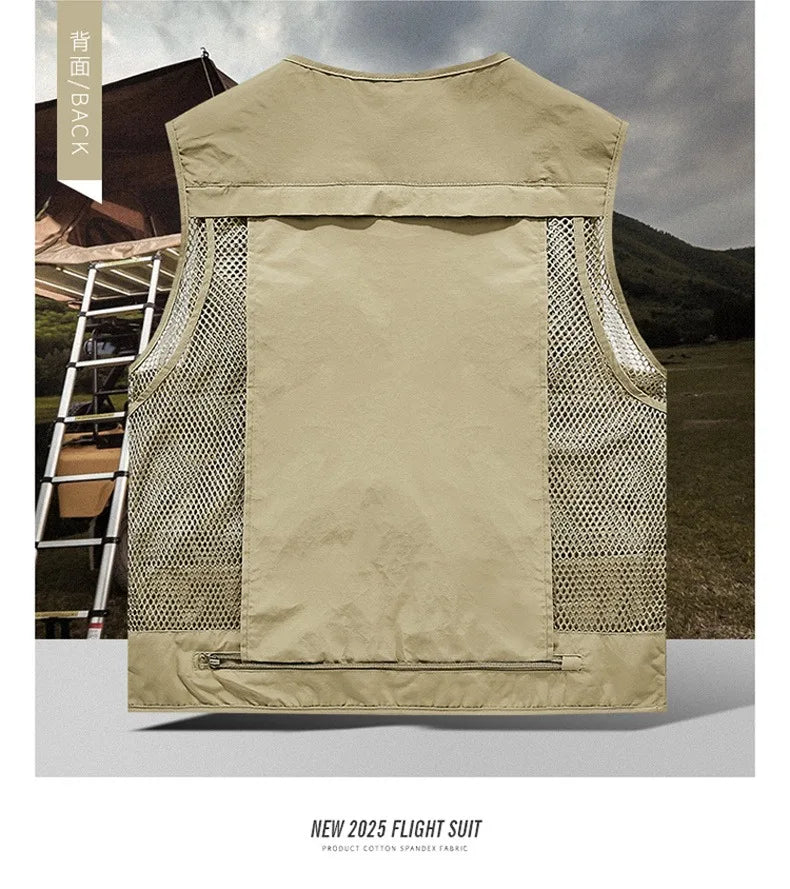 Gilet Tactique Homme Été – 14 Poches, Mesh Respirant - BLACKBEARD OUTDOOR INDUSTRIES