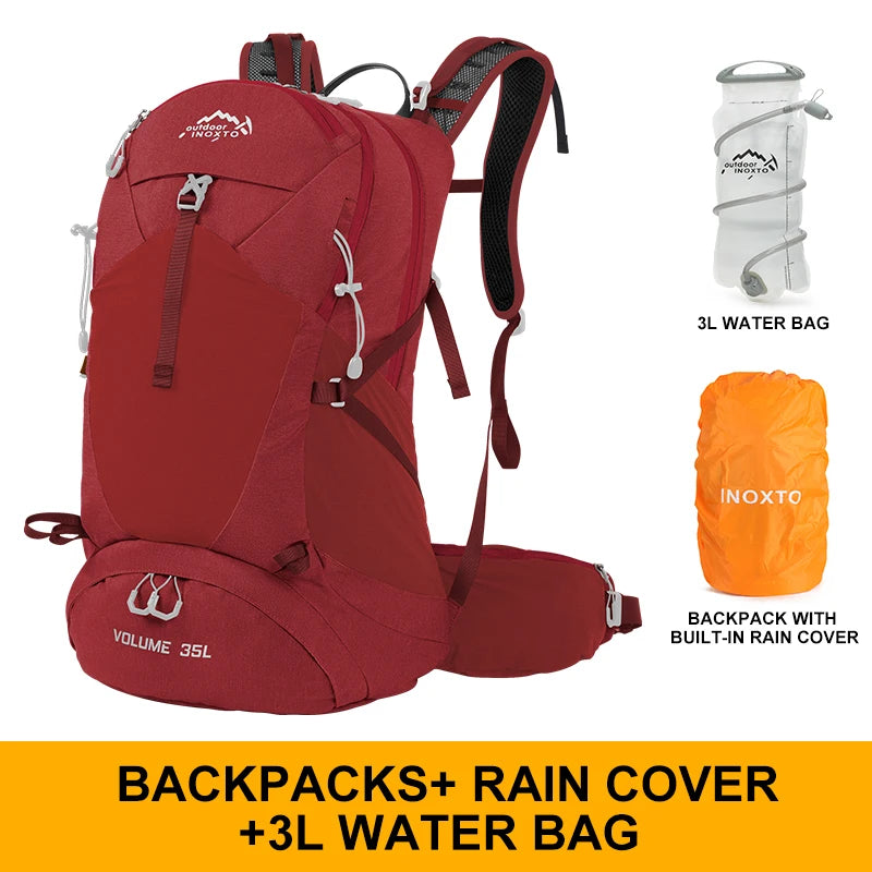 Sac à Dos de Randonnée 35L – Imperméable avec Housse de Pluie Intégrée | Mixte Homme/Femme - BLACKBEARD OUTDOOR INDUSTRIES