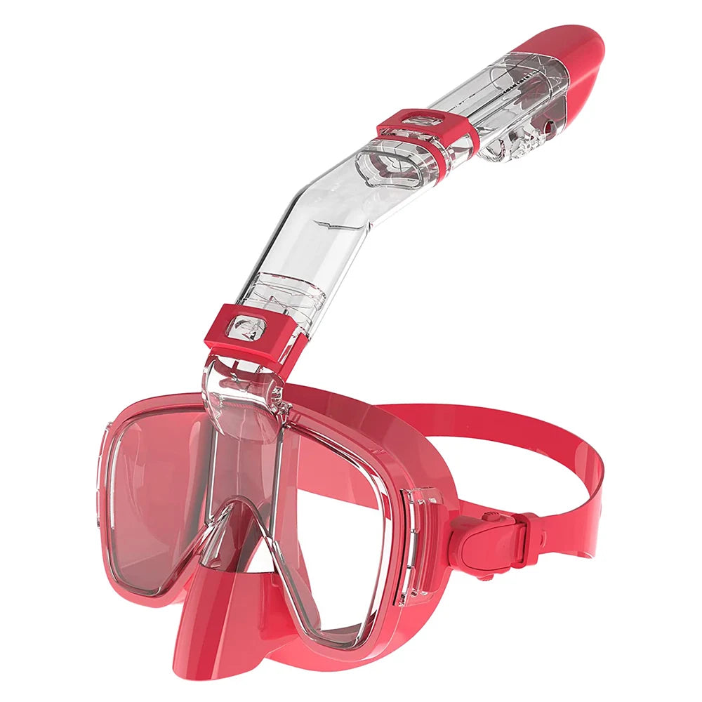 Masque de Plongée Demi-Visage avec Tuba pour Enfants et Adultes – Anti-Buée, Étanche, Respirabilité Sécurisée - BLACKBEARD OUTDOOR INDUSTRIES