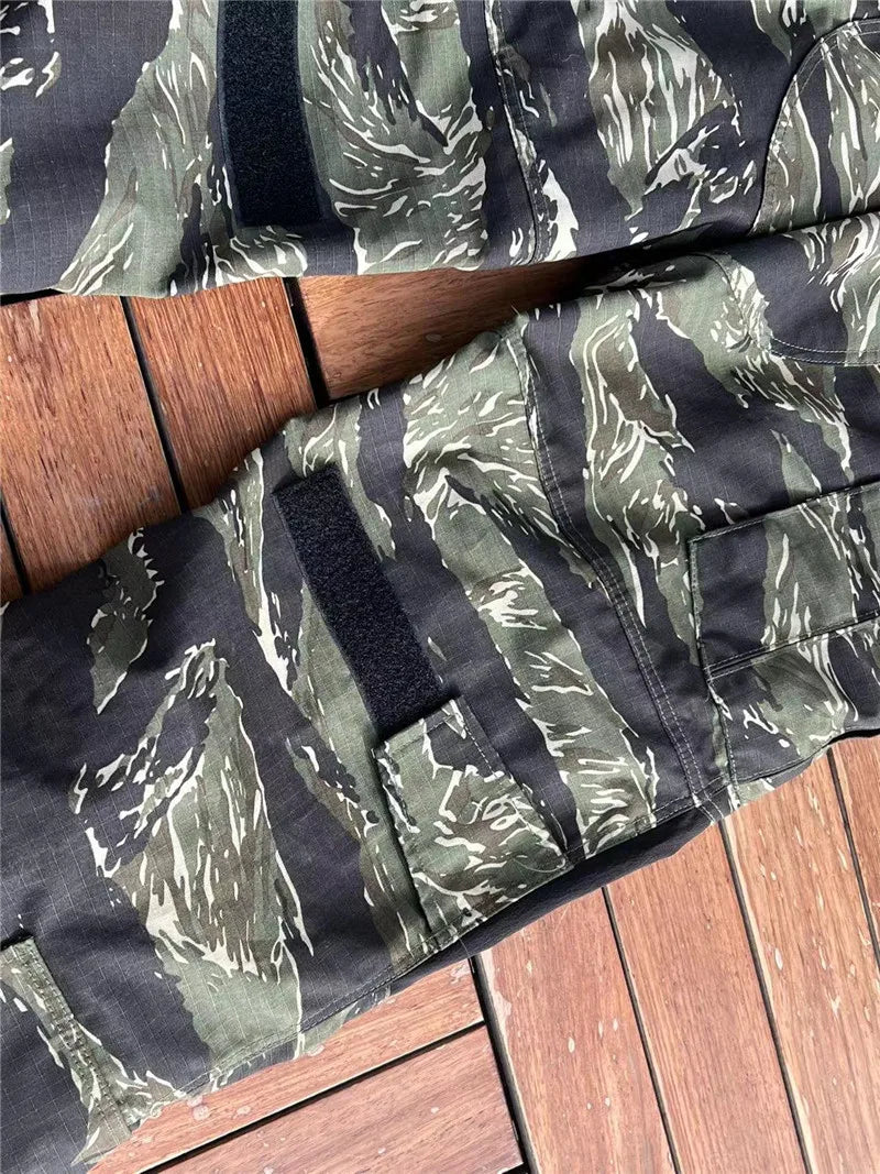 Ensemble Tactique Tom Jungle Tiger GEN3 - Vêtements de Combat Outdoor Résistants aux Déchirures, Pantalons G3 + Veste GEN3, Durable et Confortable BLACKBEARD OUTDOOR INDUSTRIES