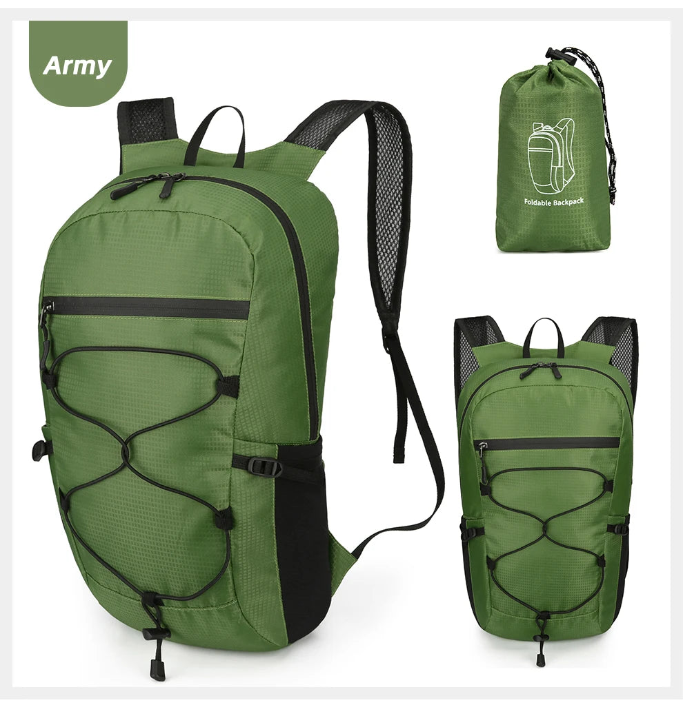 Sac à Dos Pliable Ultraléger – Sac à Dos Outdoor Polyvalent pour Randonnée, Escalade & Voyage - BLACKBEARD OUTDOOR INDUSTRIES