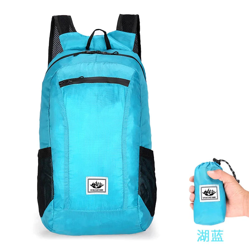 Sac à Dos Pliable 18L Ultra-Léger – Sac de Voyage, Randonnée, Cyclisme et Escalade - BLACKBEARD OUTDOOR INDUSTRIES