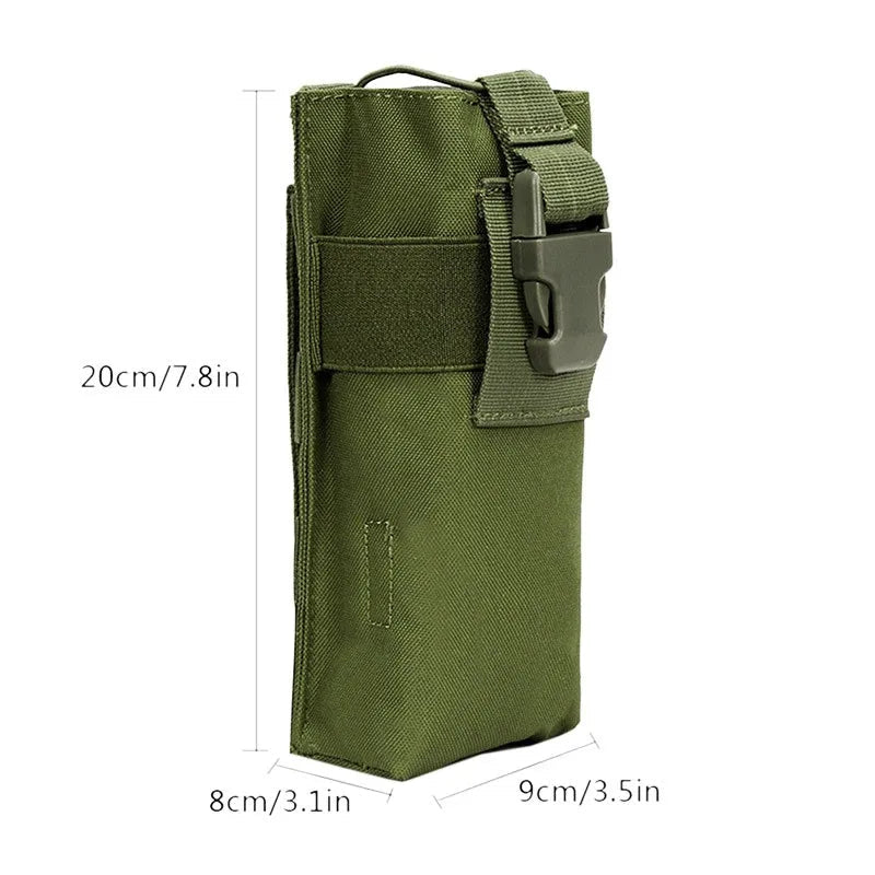 Pochette Tactique MOLLE pour Radio Walkie-Talkie – Porte-Bouteille d'Eau, Pochette de Magasin pour Activités de Plein Air, Camping et Sports BLACKBEARD OUTDOOR INDUSTRIES
