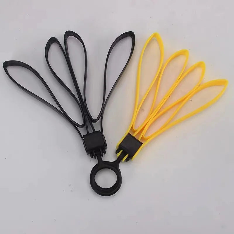 Attache-Câble Tactique en Plastique - Menottes de Sécurité, Bandes Décoratives, Straps Militaires Jetables, Couleur Jaune - BLACKBEARD OUTDOOR INDUSTRIES
