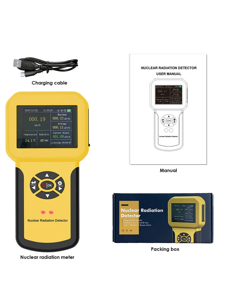 HoldPeak HP-886A Détecteur de Radiation Nucléaire Portable – Précision et Sécurité à Portée de Main - BLACKBEARD OUTDOOR INDUSTRIES