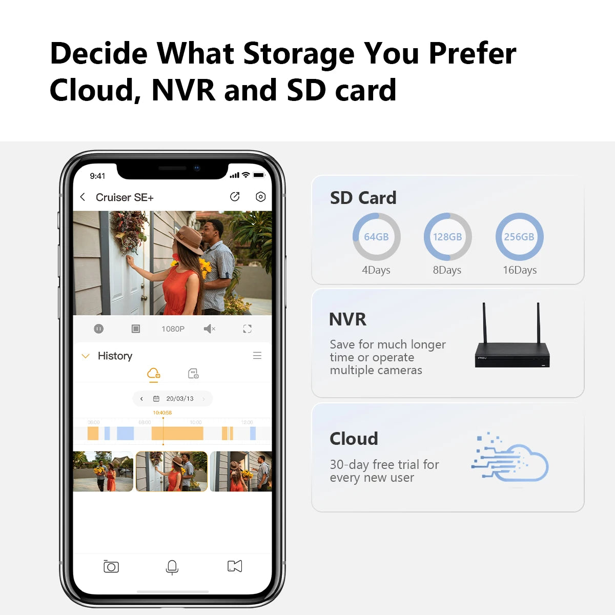 Caméra Extérieure Wi-Fi IMOU Cruiser SE+ – 4MP – Vision Nocturne Couleur – Détection Humaine IA – Zoom x8 – 360° – Étanche IP66 Ma boutique