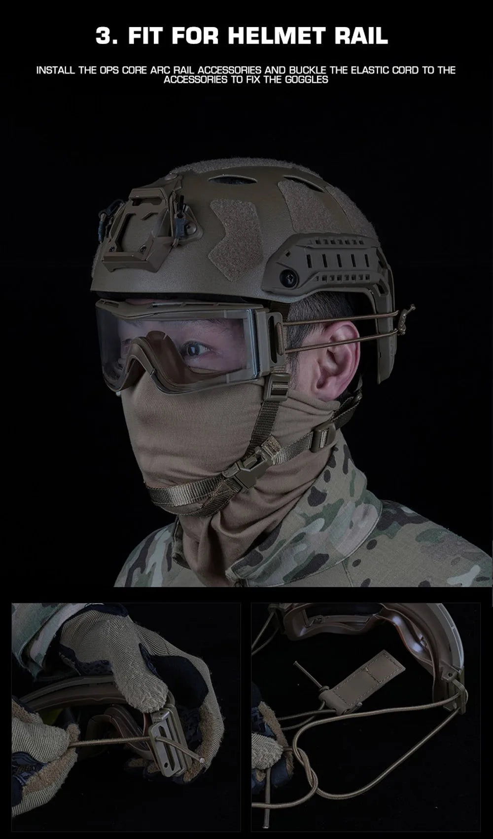 Lunettes Tactiques W810 – Protection Balistique Anti-UV – Antipoussière et Antivent – Pour Airsoft, Moto, Ski, Randonnée et Tir - BLACKBEARD OUTDOOR INDUSTRIES