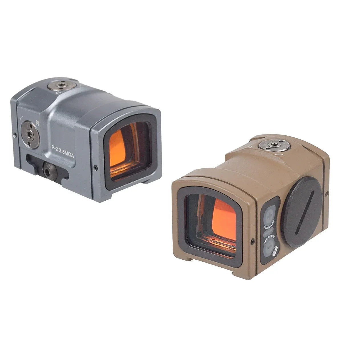 Lunette de visée tactique P-2 Red Dot 3,5 MOA avec montage haut 1,54" et fixation rail 20 mm — Pour pistolet Glock 17 MOS et carabine airsoft - BLACKBEARD OUTDOOR INDUSTRIES