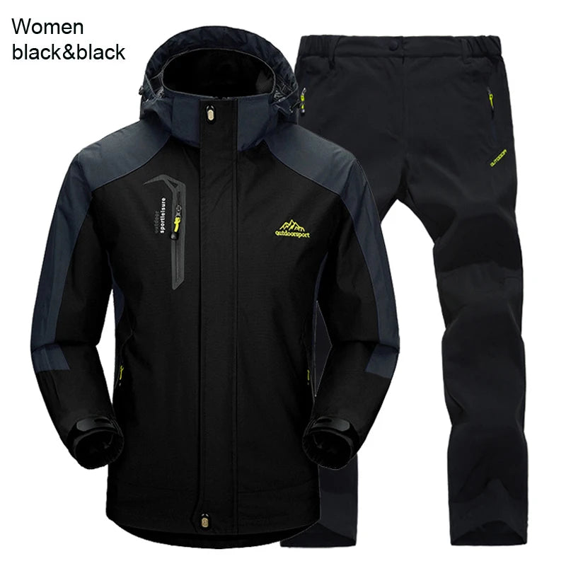Ensemble Veste & Pantalon de Randonnée Femme TRVLWEGO | Imperméable 20000MM | Coupe-Vent | Outdoor Camping Trekking - BLACKBEARD OUTDOOR INDUSTRIES