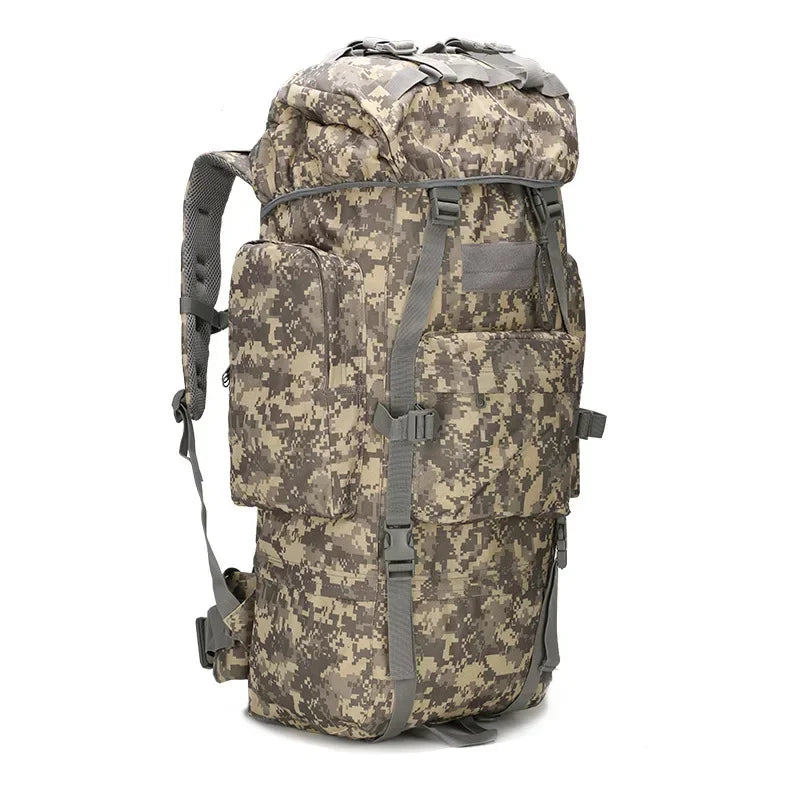 Sac à Dos de Randonnée 70L Imperméable avec Housse de Pluie – Grand Sac de Camping et Escalade - BLACKBEARD OUTDOOR INDUSTRIES