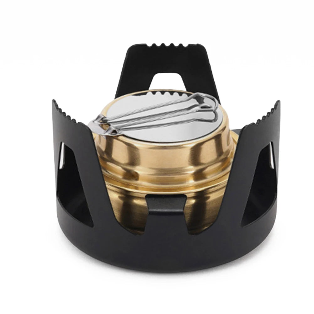 Réchaud à Alcool Portable Mini – Réglable avec Support en Alliage - BLACKBEARD OUTDOOR INDUSTRIES