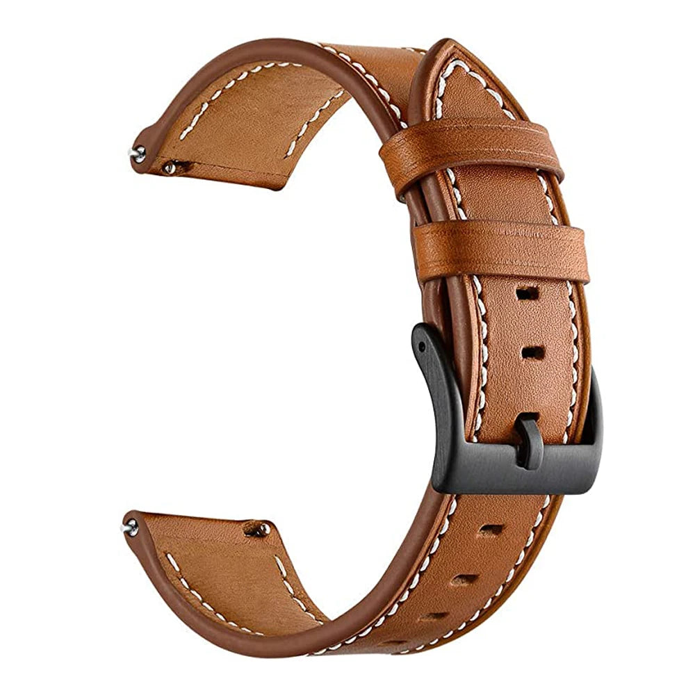 Bracelet en Cuir et Silicone 20mm/22mm pour Montres Huawei, Amazfit et Samsung Galaxy Watch BLACKBEARD OUTDOOR INDUSTRIES
