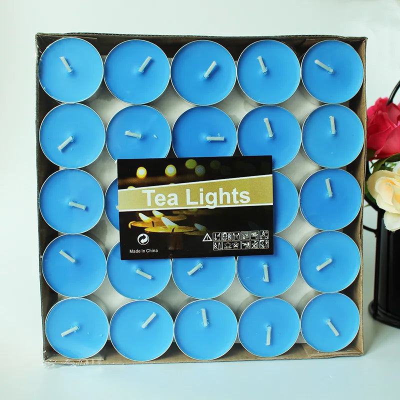 50 Bougies Parfumées Tea Light – Set de Bougies d'Ambiance pour Anniversaires, Mariages et Décoration Romantique - BLACKBEARD OUTDOOR INDUSTRIES