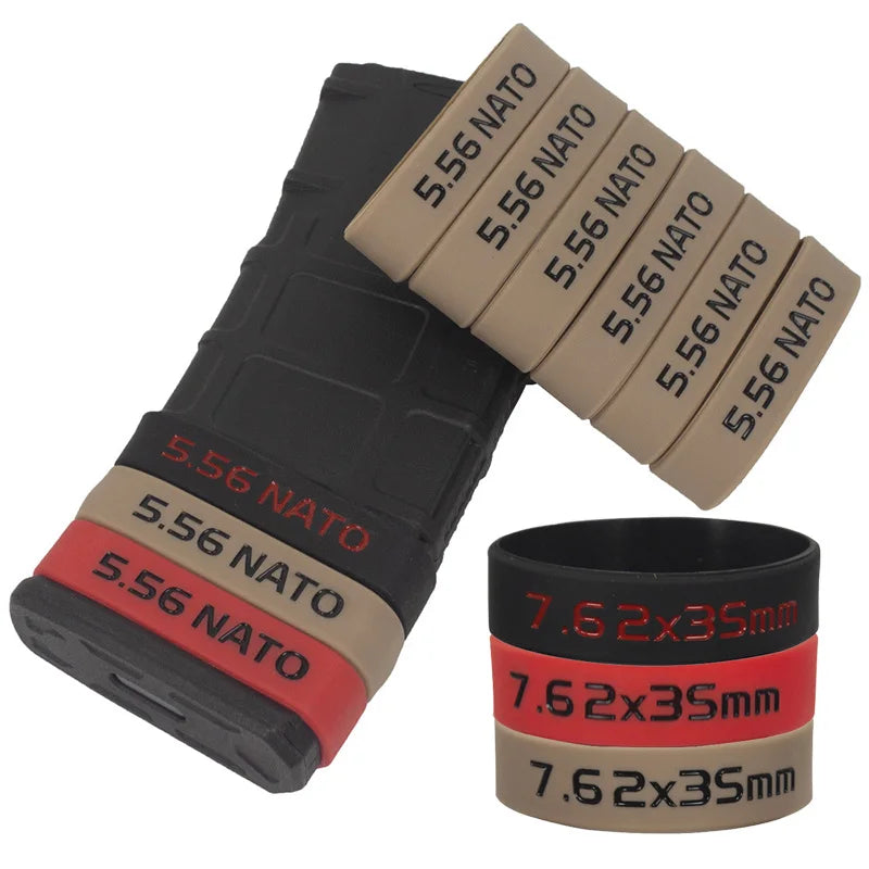 Lot de 6 ou 10 Étuis Caoutchouc pour Chargeurs 5.56 mm | Manchon Tactique Antidérapant pour M4 – Accessoire de Tir & Airsoft Ma boutique