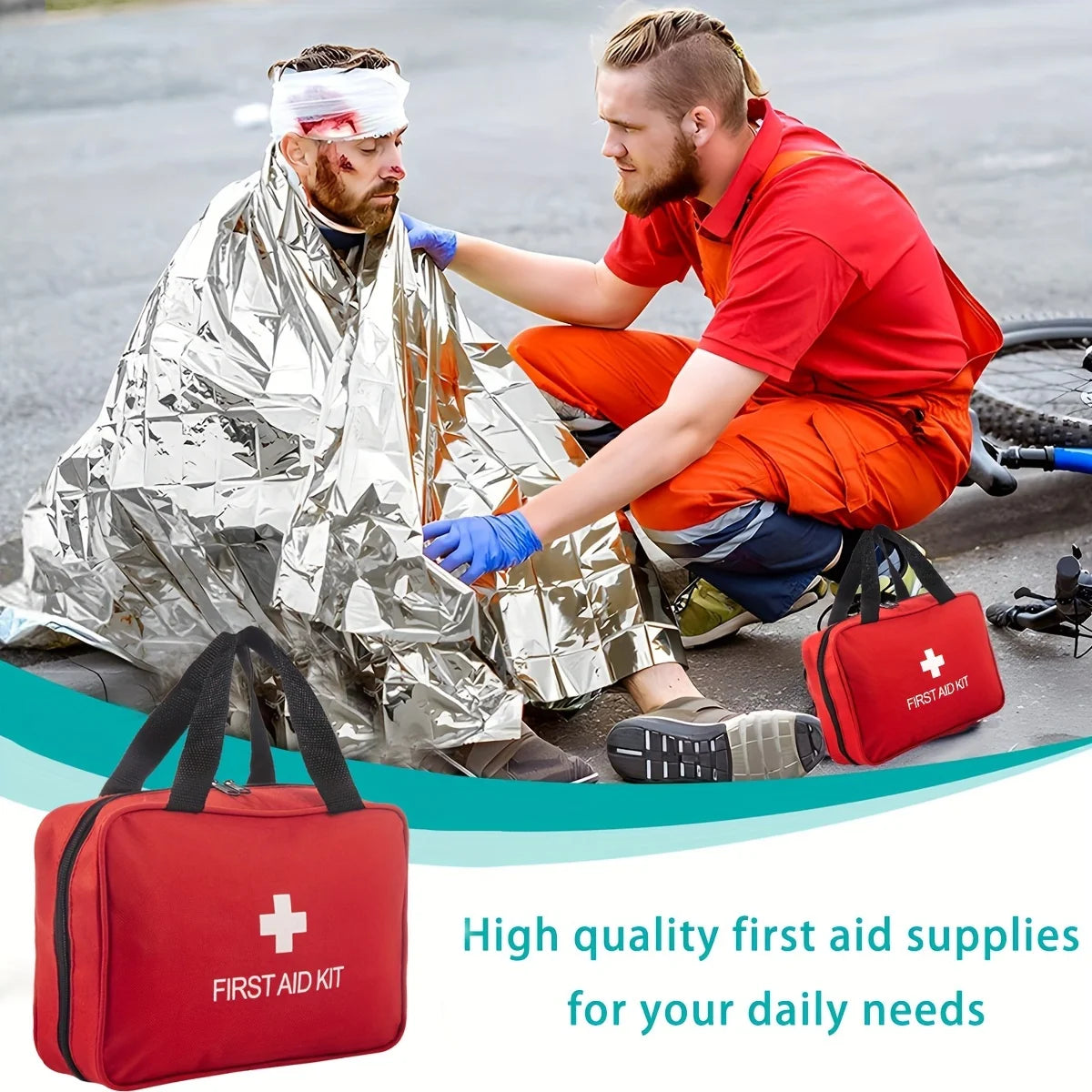 Trousse de Premiers Secours Multiservices – Kit Médical Portable pour Activités Extérieures (Randonnée, Camping, Chasse, etc.) - BLACKBEARD OUTDOOR INDUSTRIES