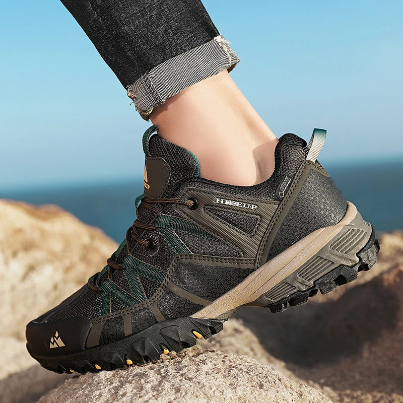 HIKEUP Sneakers Respirants avec Amorti Antidérapants – Chaussures de Randonnée Homme pour Course, Trekking et Sports de Plein Air BLACKBEARD OUTDOOR INDUSTRIES