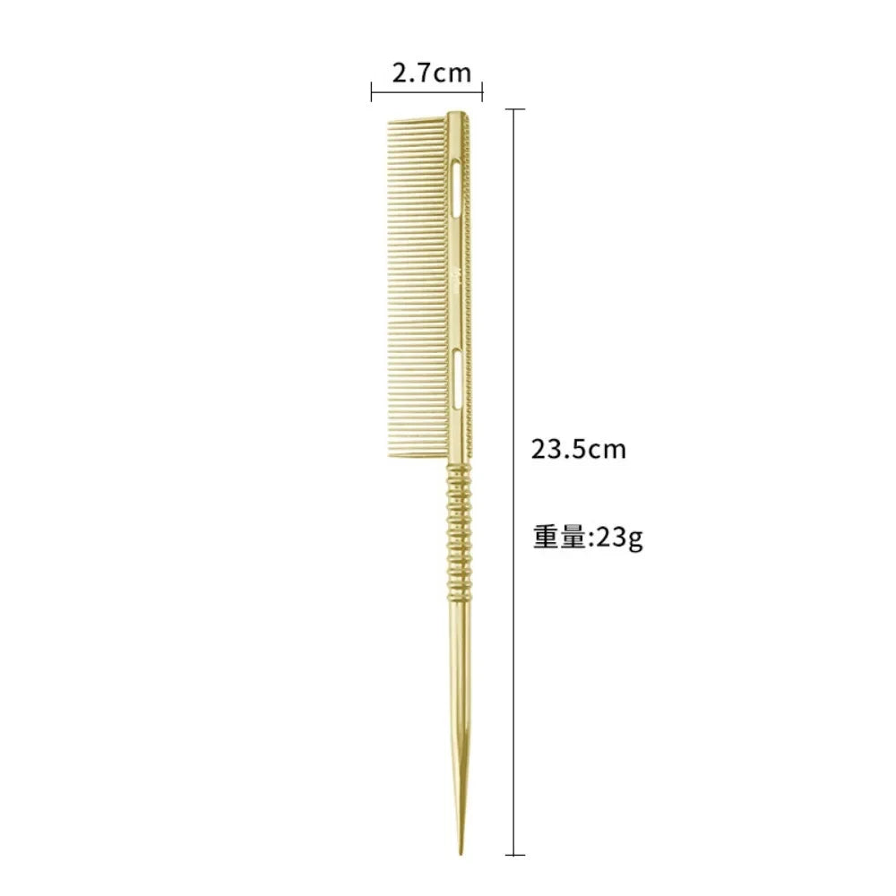 Peigne à Queue en Aluminium – Coiffure & Coupe | Accessoire de Salon pour Hommes et Femmes - BLACKBEARD OUTDOOR INDUSTRIES