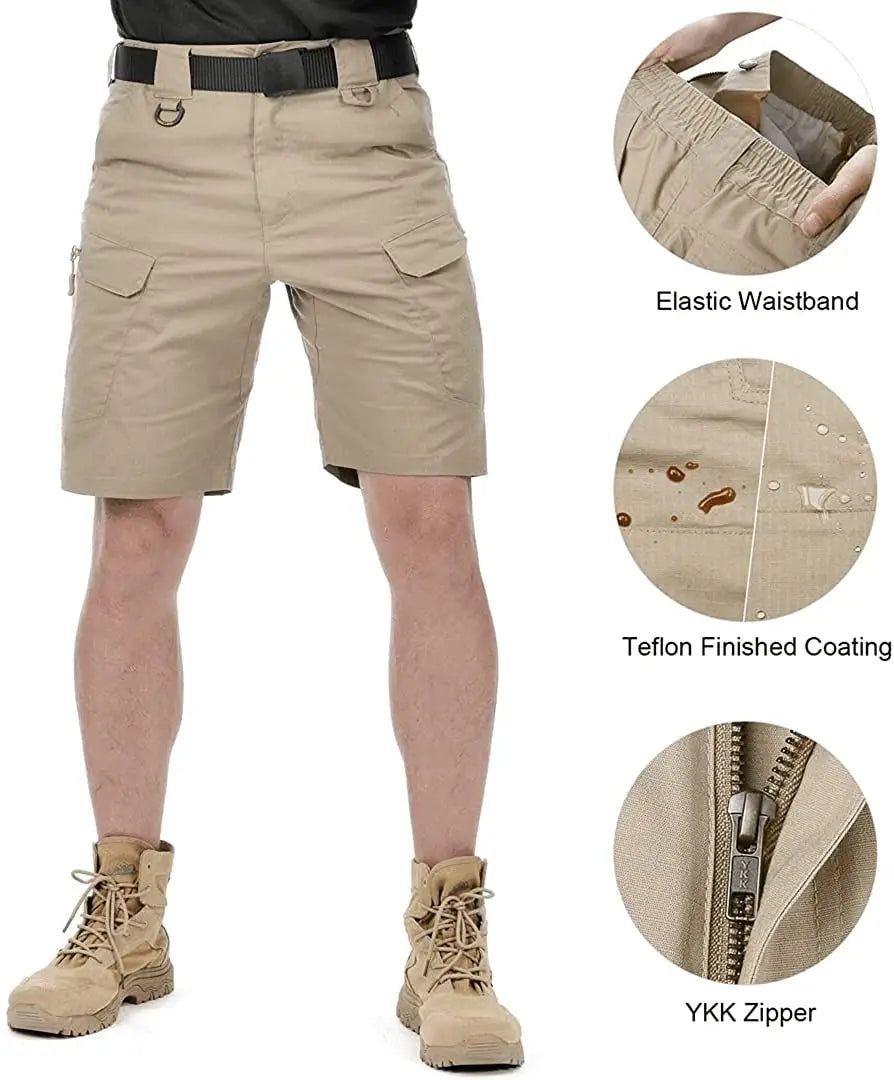Short Cargo Homme Militaire Urbain Été — Imperméable, Respirant, Séchage Rapide - BLACKBEARD OUTDOOR INDUSTRIES
