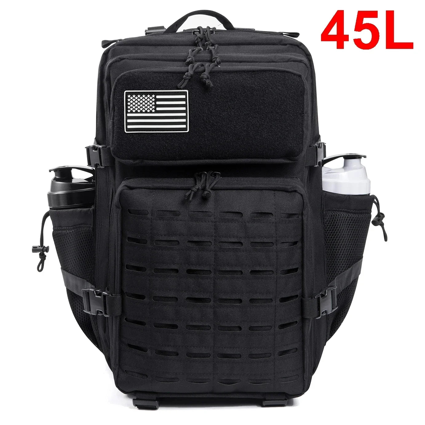 Sac à Dos Tactique 25L / 45L pour Homme et Femme – Laser Cut MOLLE, Sac Polyvalent pour Randonnée, École et Gym - BLACKBEARD OUTDOOR INDUSTRIES