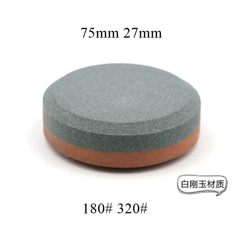 Pierre à Aiguiser Double Face – Whetstone Rond pour Couteaux, Haches, Machettes, Pelles et Outils Extérieurs - BLACKBEARD OUTDOOR INDUSTRIES