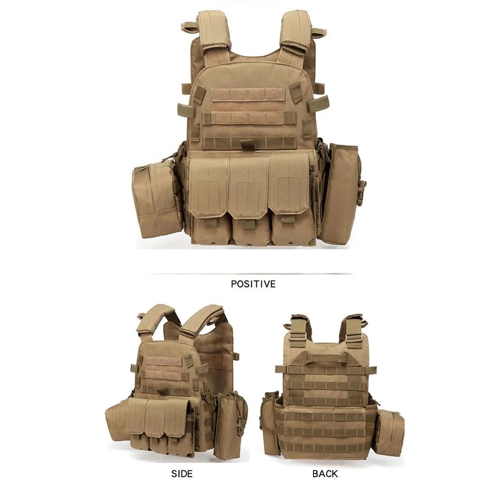 Gilet Porte-Plat en Nylon 600D Camouflage – Gilet de Protection Multifonction pour Chasse et Activités Outdoor - BLACKBEARD OUTDOOR INDUSTRIES