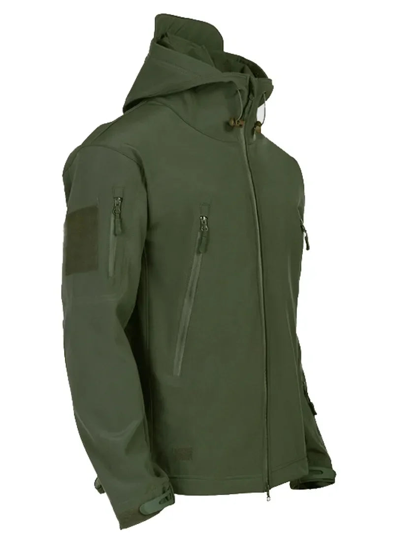 Veste Tactique Homme Softshell Techwear Coupe-Vent | Imperméable | Respirante | Polaire Intérieure | Capuche | 4 Saisons - BLACKBEARD OUTDOOR INDUSTRIES