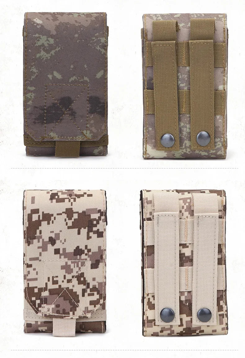 Poche Tactique Outdoor – Support Téléphone Camouflage pour Ceinture – Étui Étanche en Nylon 600D pour Sports, Chasse et Activités Extérieures - BLACKBEARD OUTDOOR INDUSTRIES